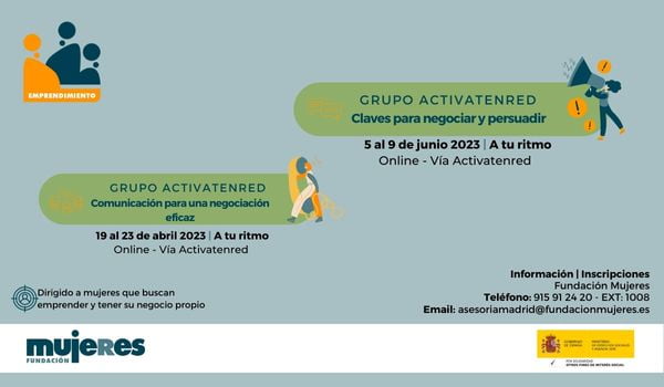 Aprende de negociación y persuasión con los grupos de Activatenred de junio