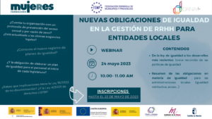 Webinario "Obligaciones de igualdad en la gestión de los RRHH en entidades locales"