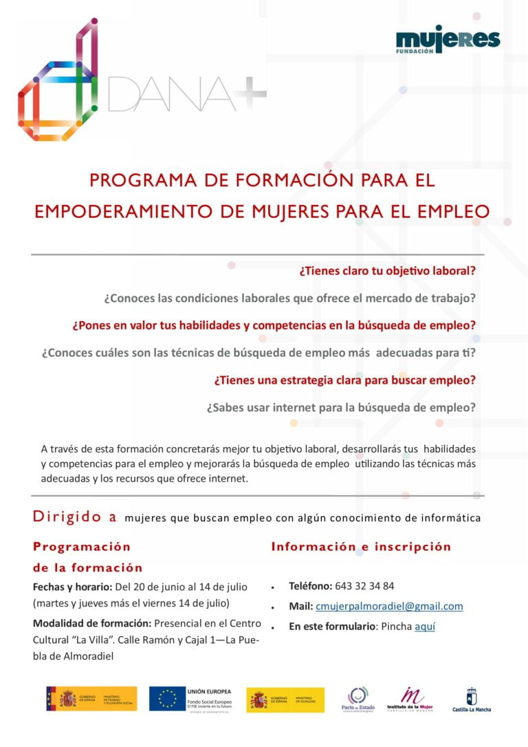 Inicio del Programa de Empoderamiento de Mujeres para el Empleo en La Puebla de Almoradiel (Toledo)