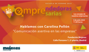 Los Consejos de nuestras empresarias: Hoy hablamos con Carolina Pellón